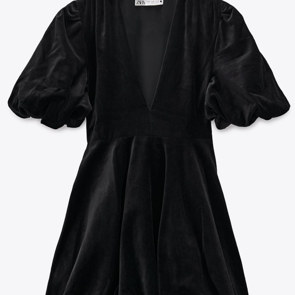 LAST 1!✨Host Pick✨ZARA VELVET MINI DRESS - Picture 6 of 6